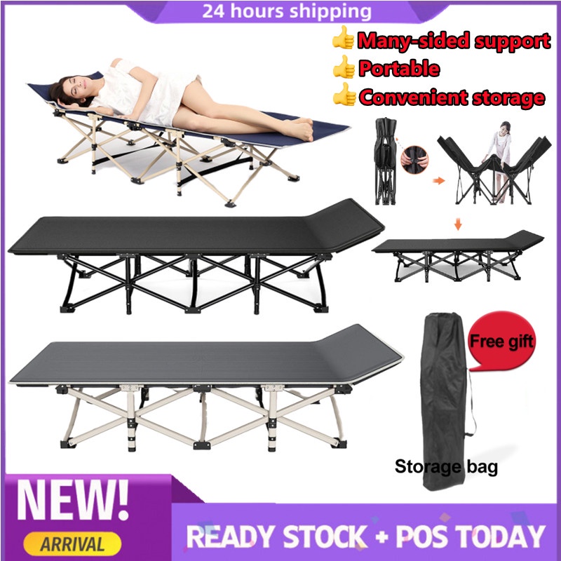 Upgraded Foldable Bed Portable Camping Bed Outdoor Gatherings Napping ...