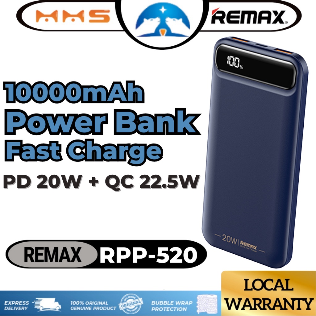 Remax PowerBank Fast Charge PD+QC Quick Charge Two Way Super Fast ...