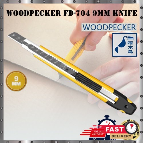 WOODPECKER 9MM FD-704 PAPER CUTTER UTILITY KNIFE (EXTRA THICK KNIFE ...