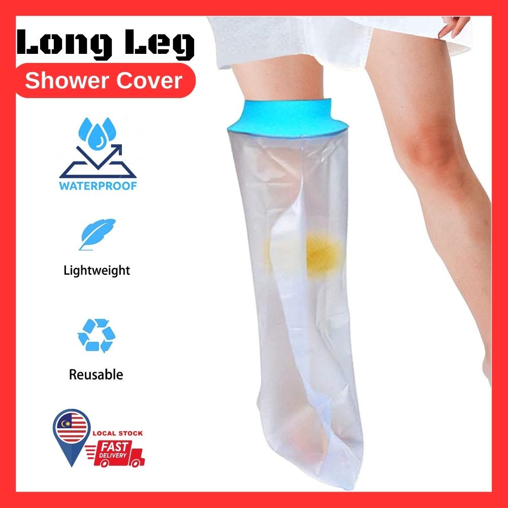 🇲🇾READY STOCK Waterproof Bath Shower Cover for Leg Injury Protector Bandage Wound Showering for
