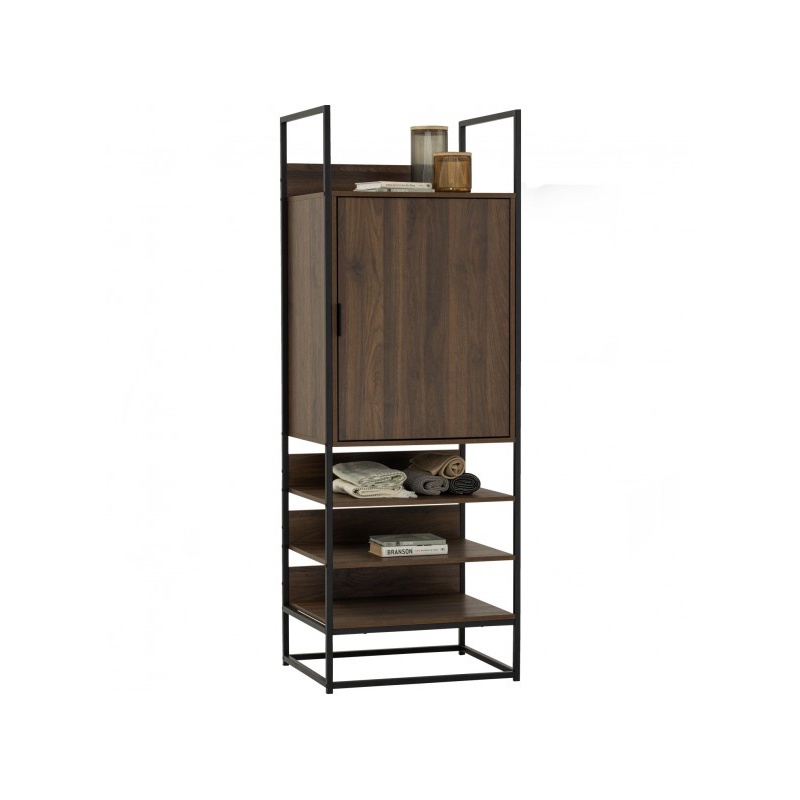 COBY Industrial Style Hanging Wardrobe With Door Open Shelf Rack ...