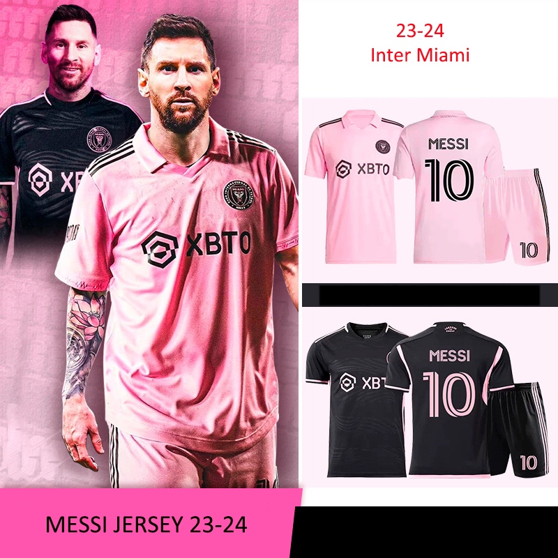 2324 Season Inter Miami CF No.10 Messi Jersey Sets Summer Men's