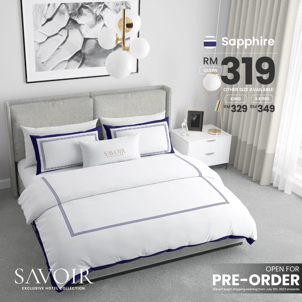 Bedsheet Savoir Exclusive The Sultan Sultera Hotel Collection Cadar