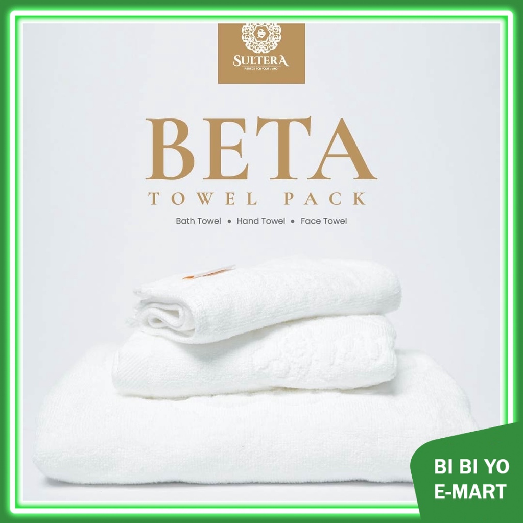 The Sultan | Sultera BETA White Towel Pack 3 in 1 - Set Tuala Hotel ...