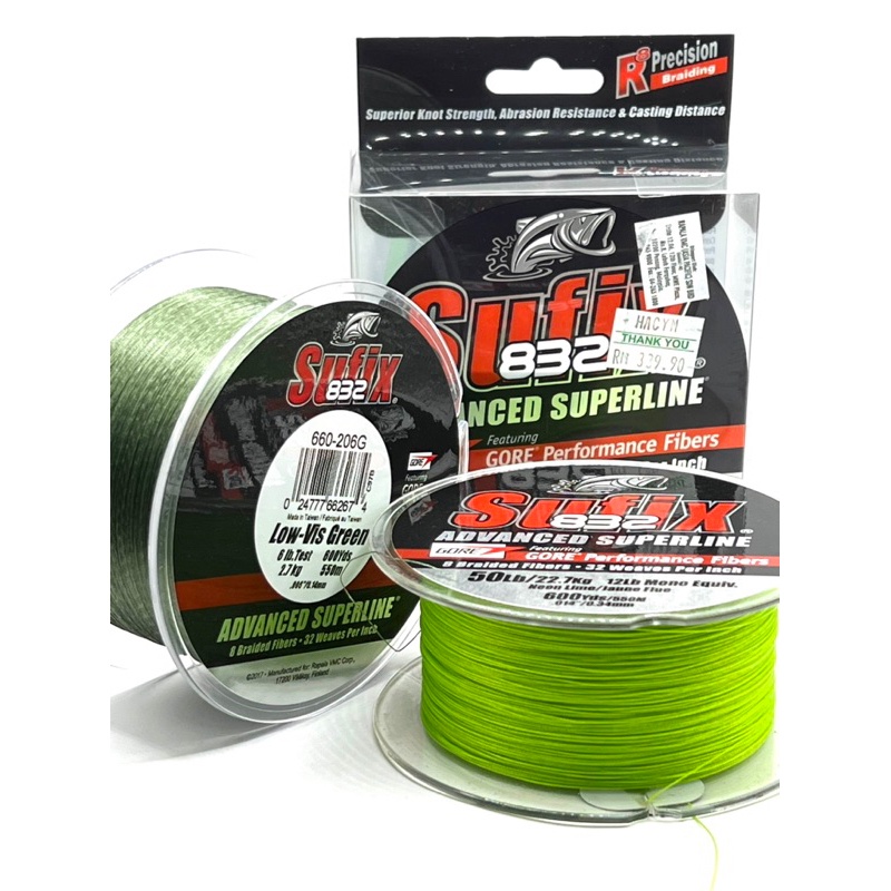 Sufix 832® Advanced Superline Neon Lime from Predator Tackle