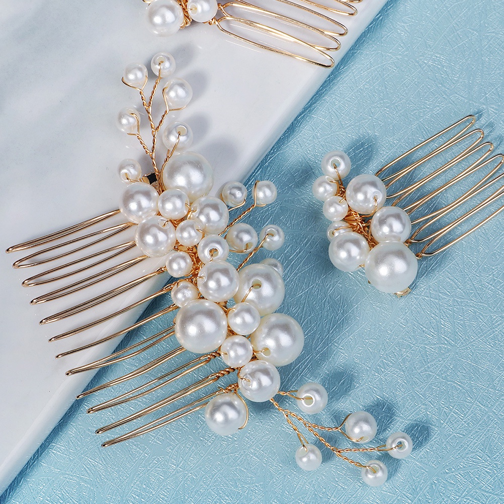 Decorate Pearl Hair Accessories Women Comb Wedding Combs Traditional ...