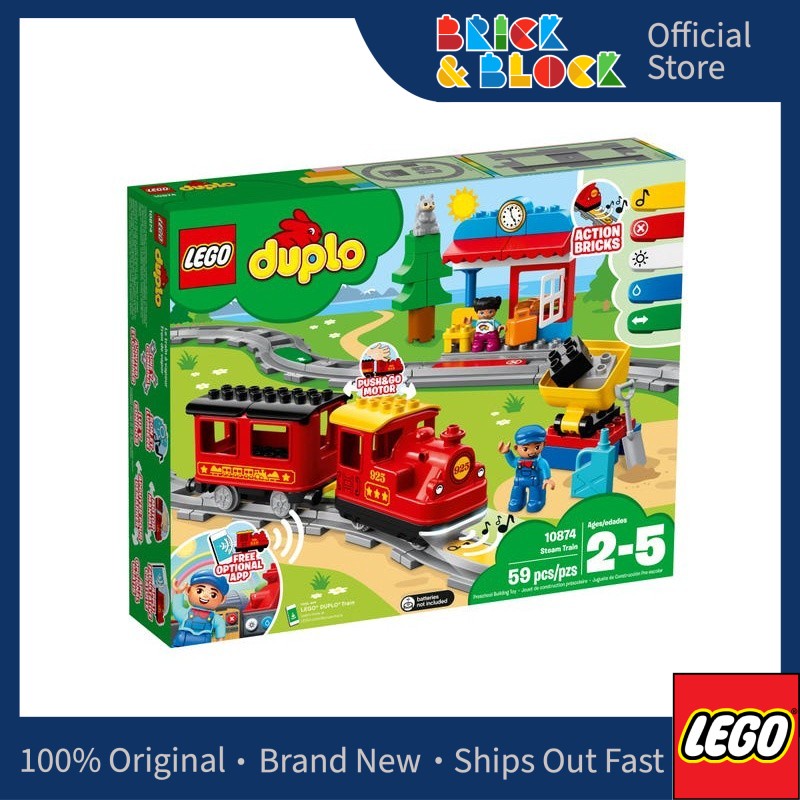 LEGO 10874 Steam Train LEGO Duplo Shopee Malaysia