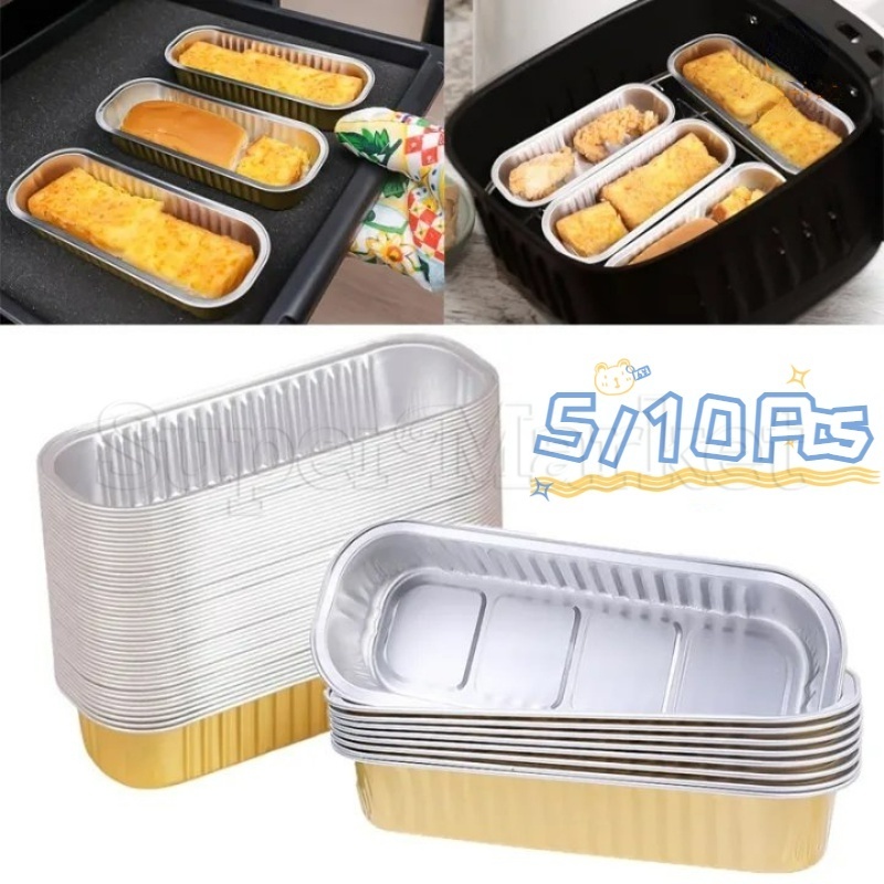 [ Featured ] 5/10 Pcs Cheese Durian Cake Baking Box BBQ Aluminum Foil ...