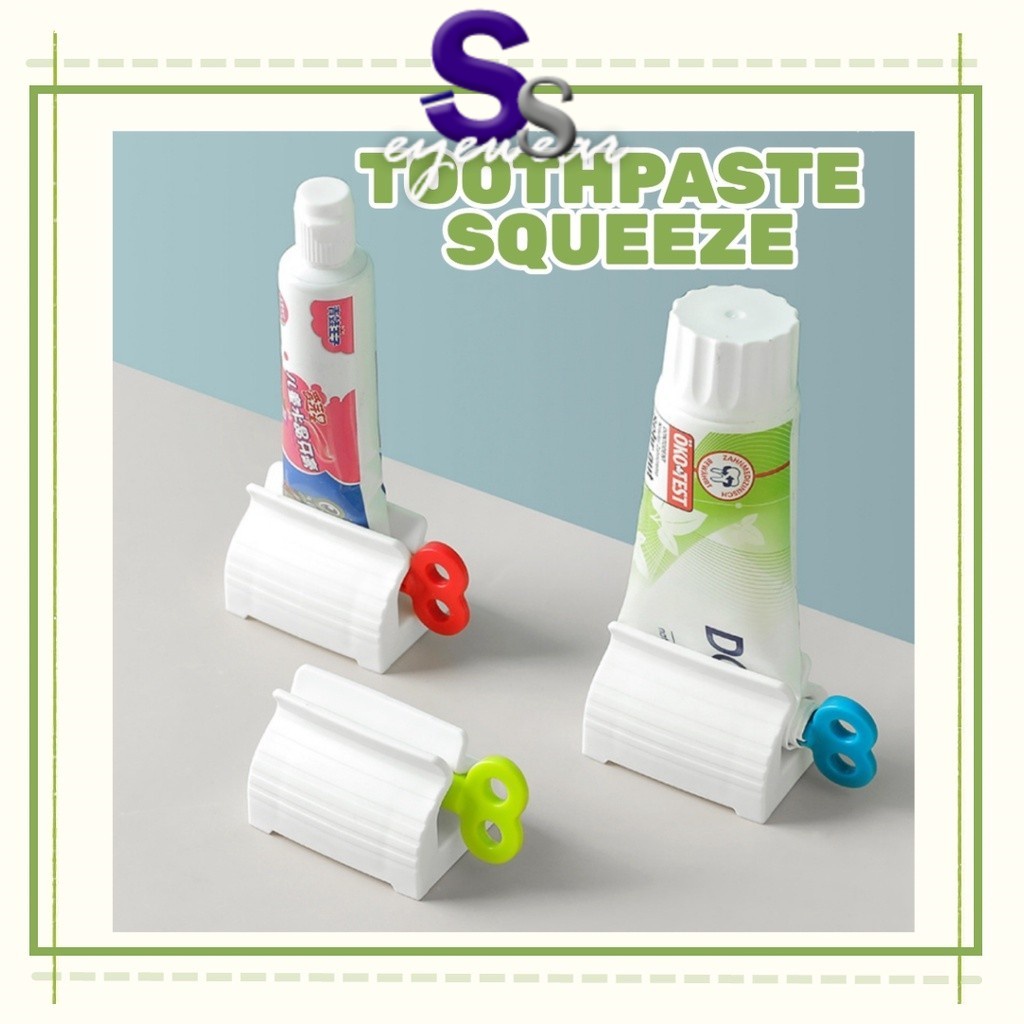 Manual Rotatable Toothpaste Roller Dispenser Facial Wash Multifunction ...