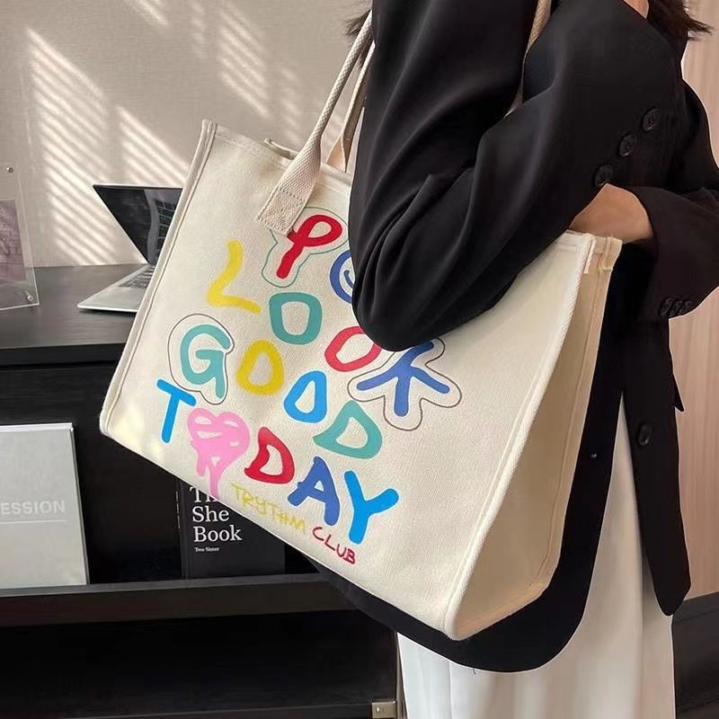 2023 New Casual Letter Tote Bag Work Bag Women Bag Shopping Bag Handbag Women Shoulder Bag Women