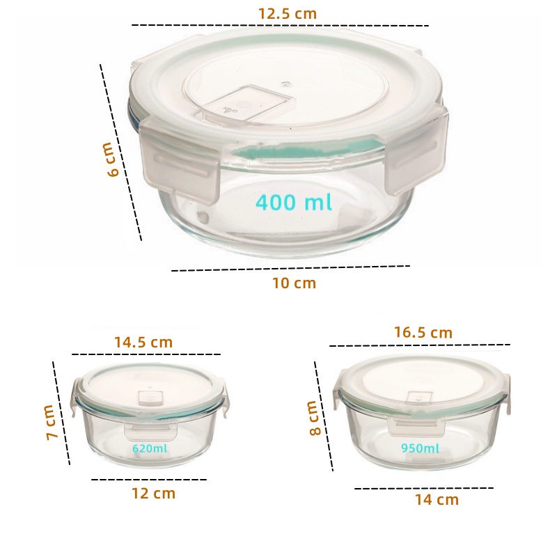 Daily Like | Heat Resistant Glass Microwave-able Airtight Rectangle ...