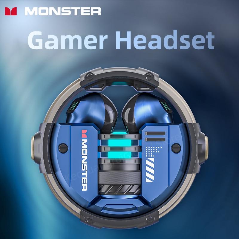 Monster XKT10 Bluetooth Earphones Wireless Headphones Gamer Headset