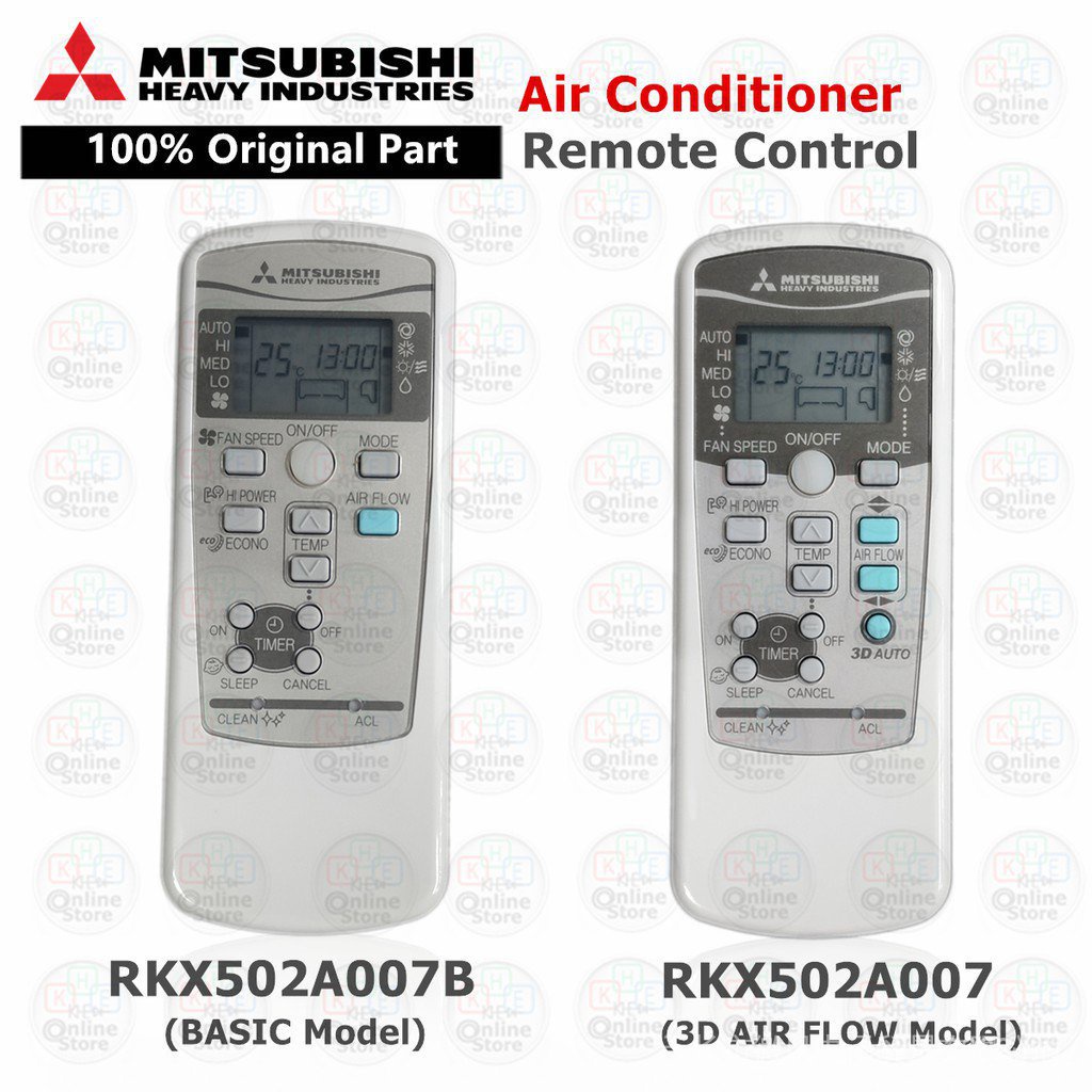 mitsubishi heavy industries ac remote price