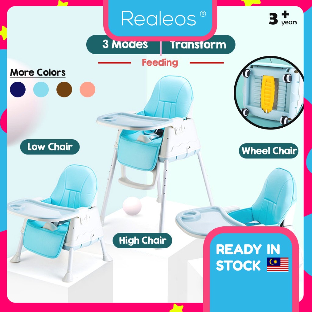 Realeos Premium Multifunctional 2 in 1 Baby dining chair Baby Safety