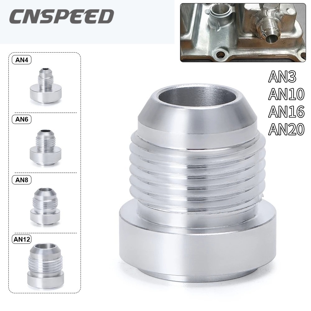 CNSPEED AN6 AN8 AN10 AN12 AN16 AN20 Aluminum Nitrous Hose Fitting Male