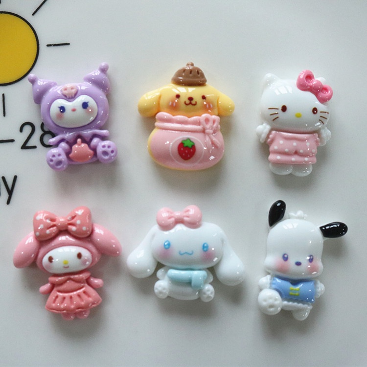 10pcs Cute Saniro Glossy Resin Charms for DIY | Shopee Malaysia