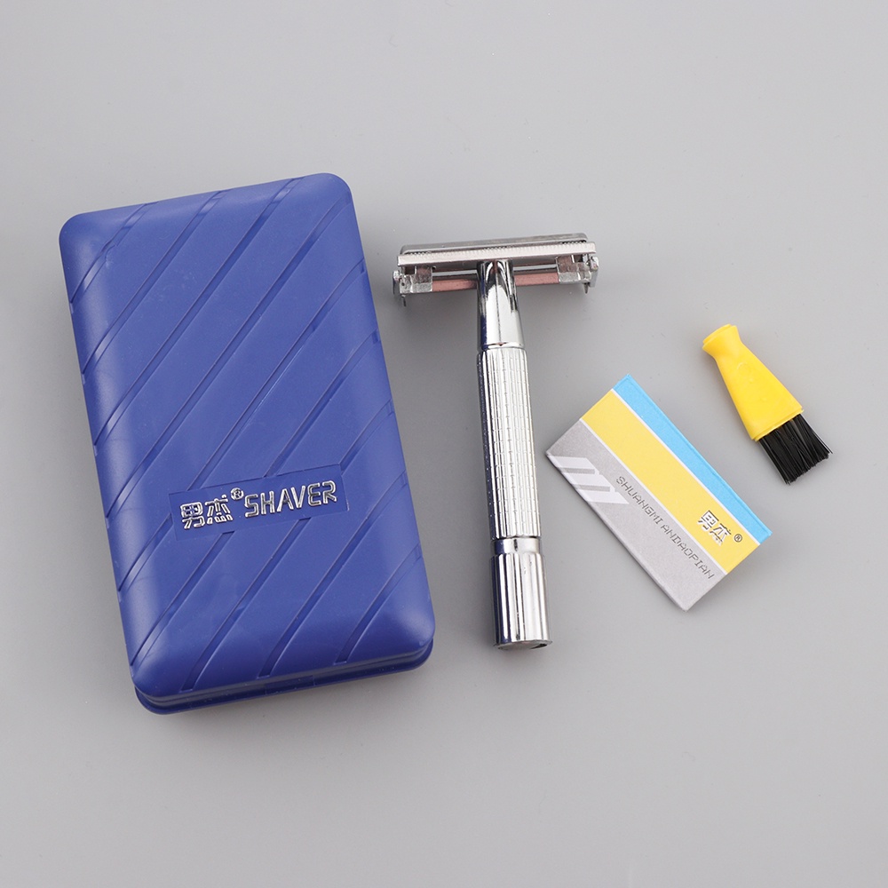 Men's Traditional Classic Double Edge Beard Hair Shaving Safety Razor ...