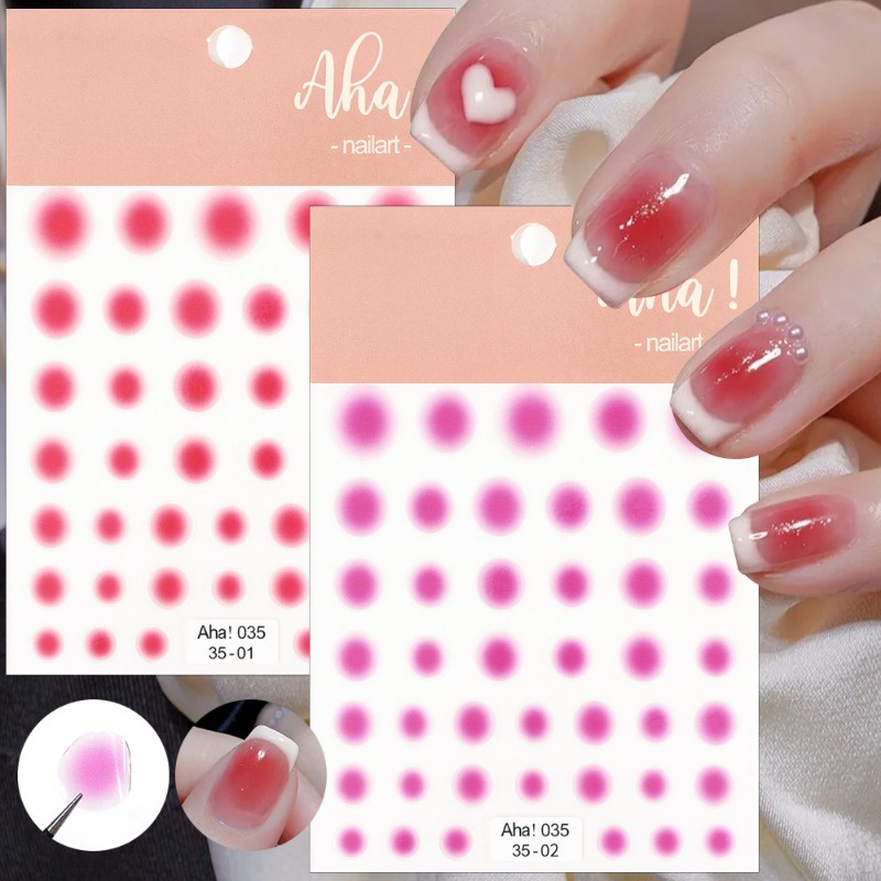 [ Featured ] Heart Shaped Nail Sticker / Love Letter Self-Adhesive ...