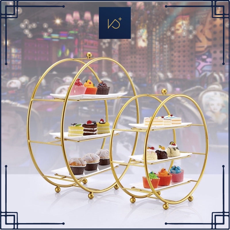 Kitchen Plus Ferris Wheel cake stand or cup cake stand with 3 Ceramic