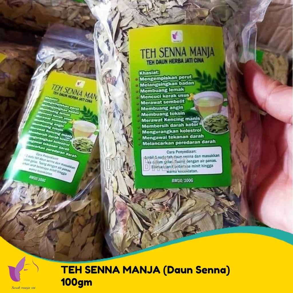 Teh Senna Manja 100gm Daun Senna / Teh Detox / Teh Kurus / Kempis