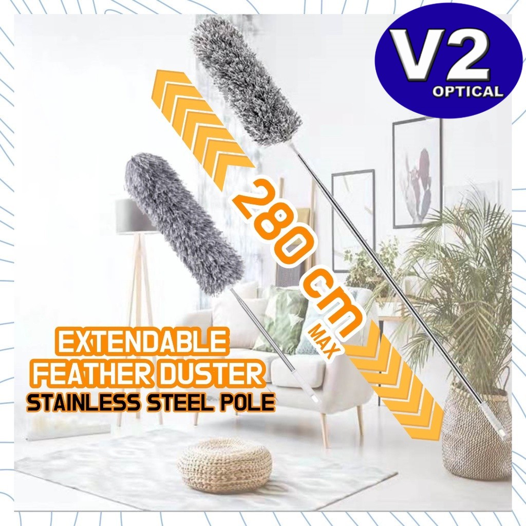 Extendable Microfiber Duster 280cm Premium Extra Long Handle Bendable
