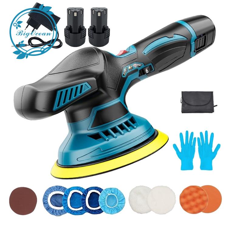 1Set Cordless Car Polisher 12V Battery Powered Electric Polishing ...