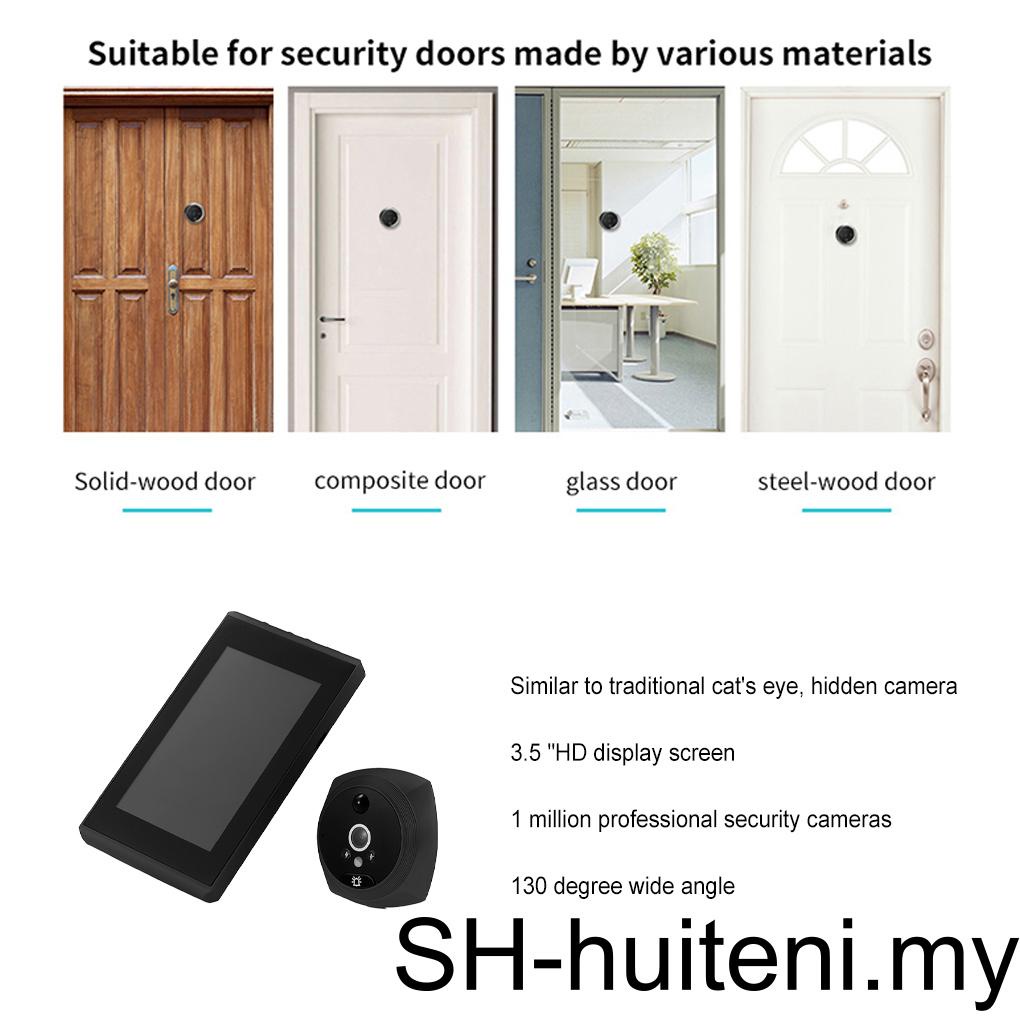1080P 4 5inch Video Doorbell Peephole Viewer Highdefinition