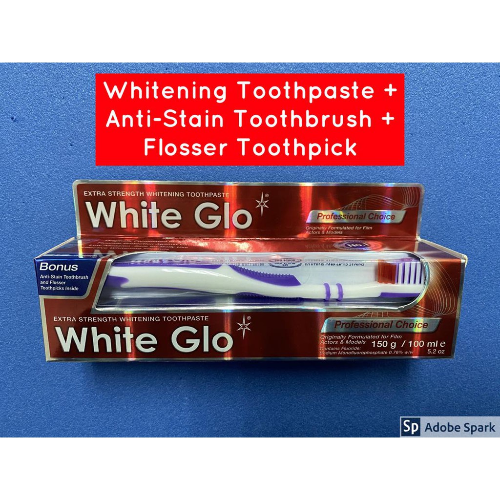 **READY STOCK** White Glo Professional Choice Whitening Toothpaste