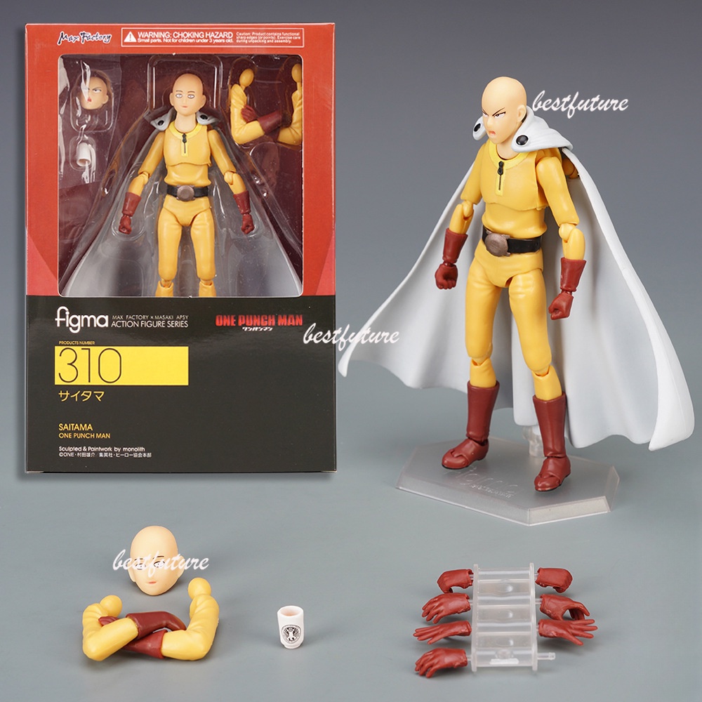 Figma 310 One Punch Man Saitama Action Figure Collectible Toy 15cm