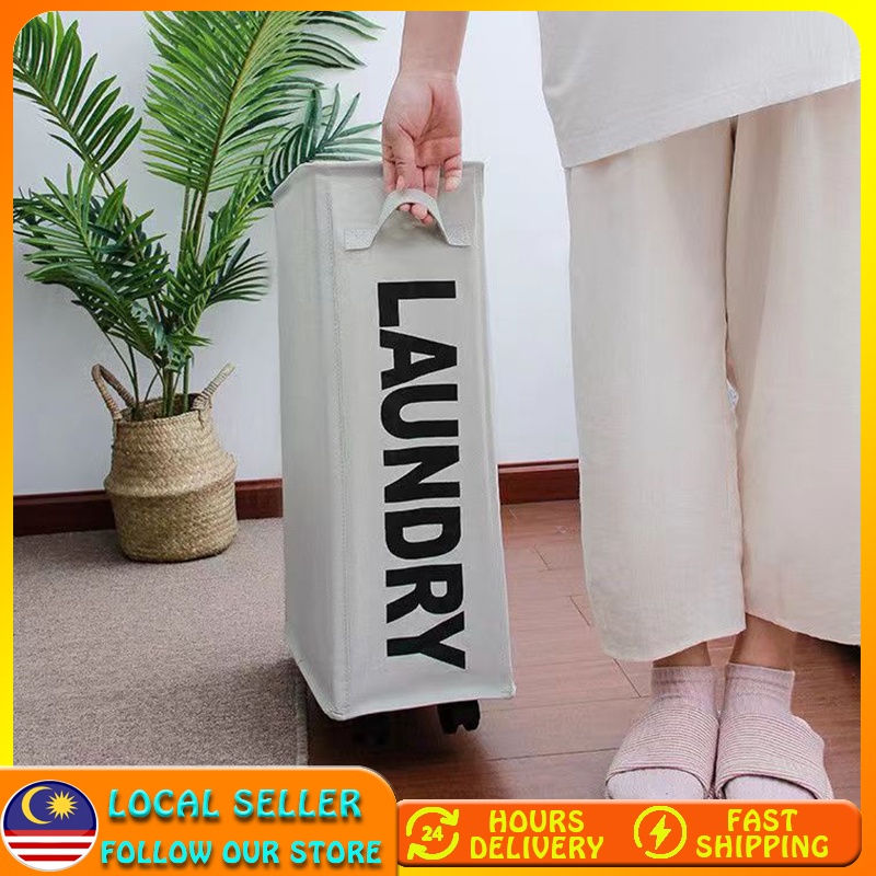 Dirty Cloth Basket with wheel Home Storage Basket Home Folding Sorting