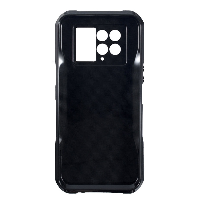 KJYF Custodia Cover per Doogee V20 PRO (6.43), Ultra Sottile Silicone TPU Case Anti-Graffio Protezione Guscio + 1 Pezzi Pellicola Vetro Temperato per Doogee V20 PRO - Nero
