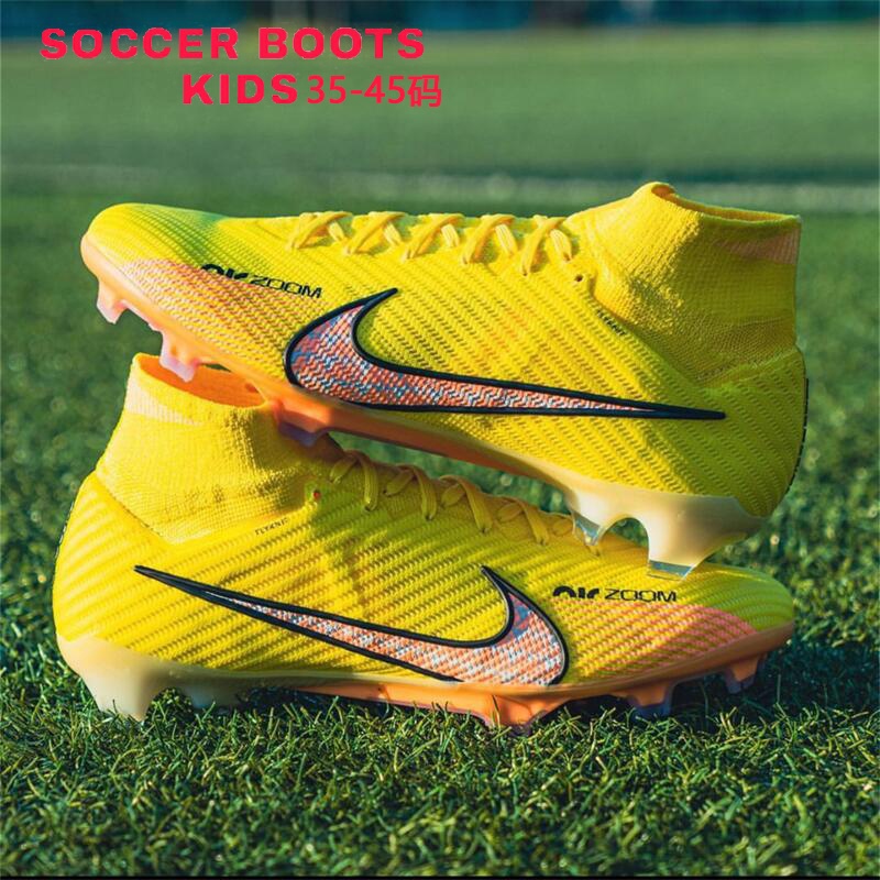 Soccer shoes boy kids Mercurial Superfly VIII elite FG 15 football shoes Children Outdoor light soccer shoes knitted waterproof football boots unisex FG FCI3 Shopee Malaysia