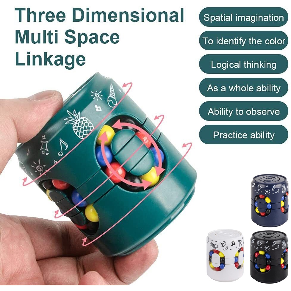 Puzzle Toy Magic Spinner Circle Fidget Cans Cube Ball Brain Teaser