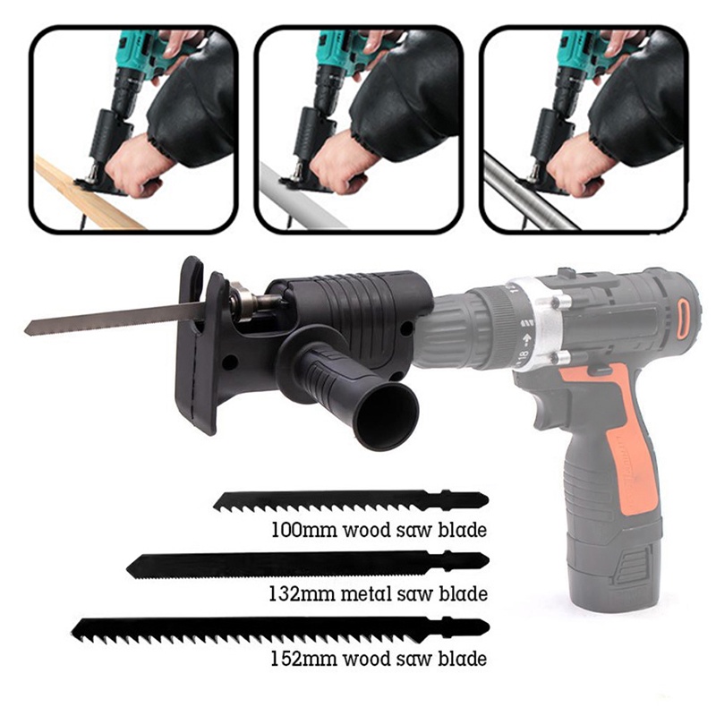 Hand Drill Jig Saw Adapter Power Electric Drill Convert Curve Saw