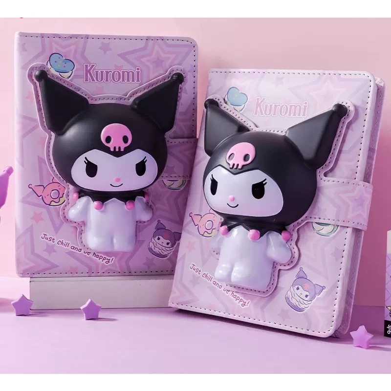 Cartoon Cartoon Kuromi Magnetic Buckle Book Cute Notebook Color Page ...