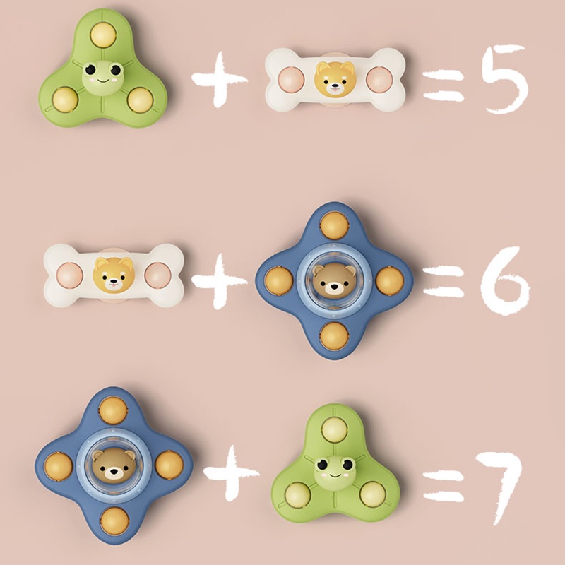 Baby Toys Suction Cup Spinner Toys for Toddlers Bear Hand Fidget ...