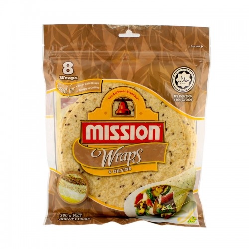 Mission 6 Grains Wraps 8s | Shopee Malaysia