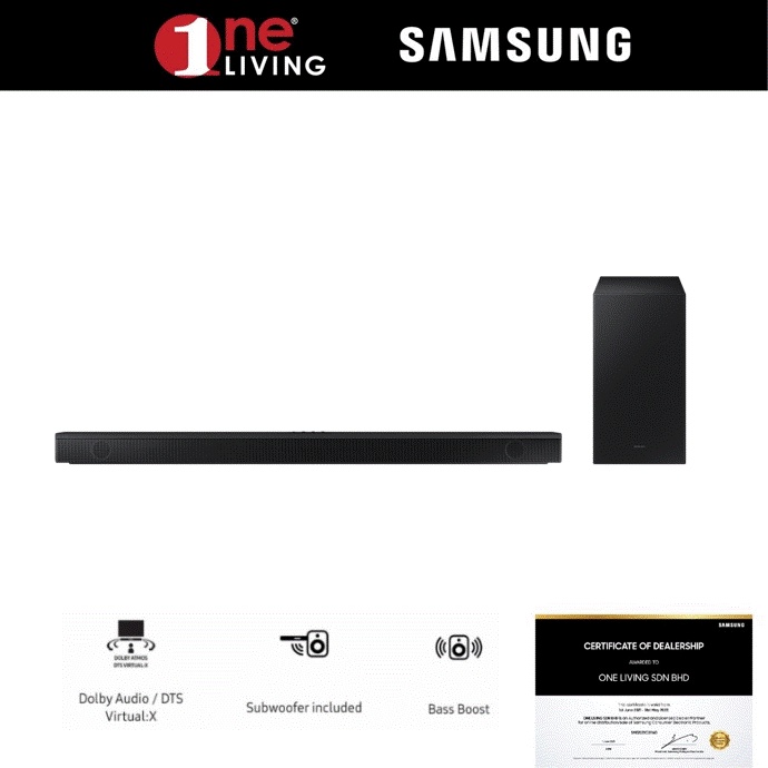 Samsung BSeries Soundbar HWB650 (HWB650/XM) Shopee Malaysia