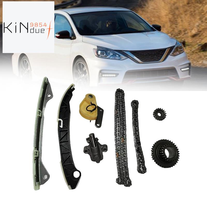 8Pcs Timing Chain Kits Tensioner Guide Cam Sprocket for Nissan Juke