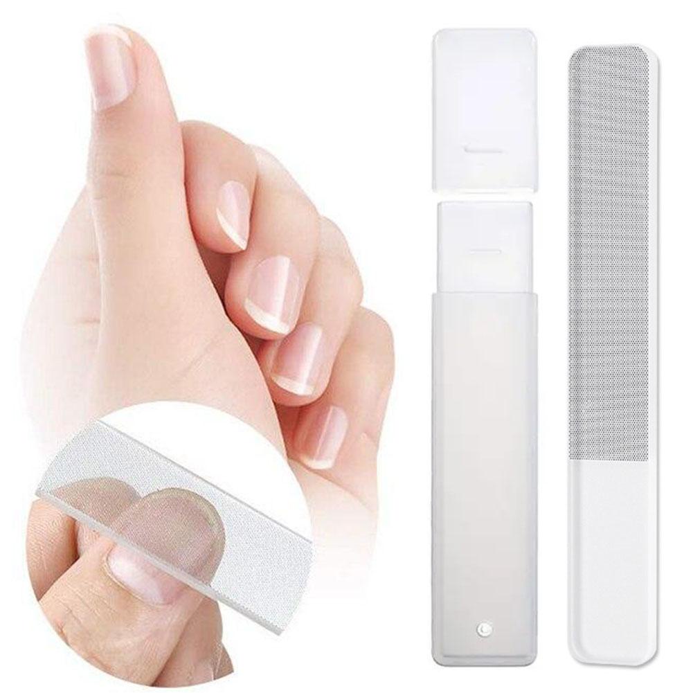 Nano Glass Nail Buffer File Shiner Manicure Files Nail TOOLS GUNDAM Art ...