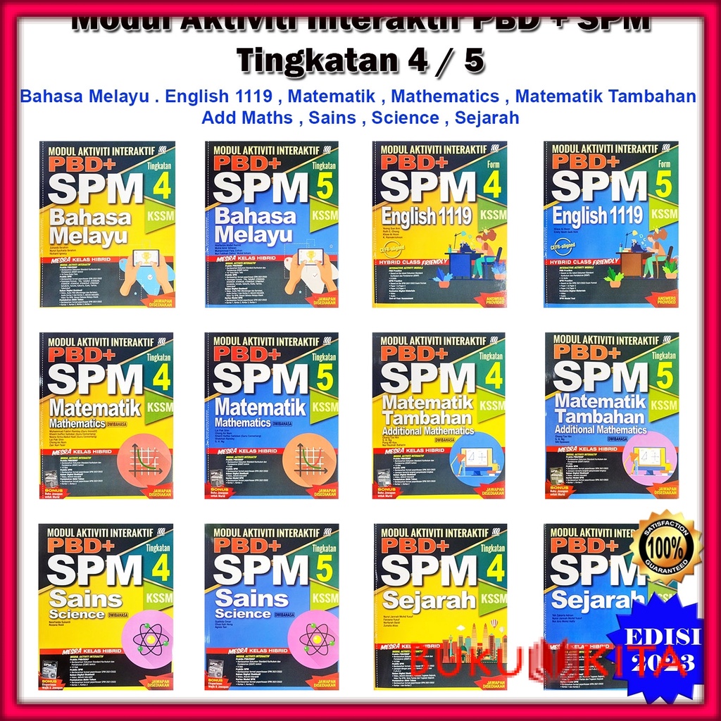 Buku Latihan : Modul Interaktif PBD+ SPM Tingkatan 4 / 5 Edisi 2023 - B ...