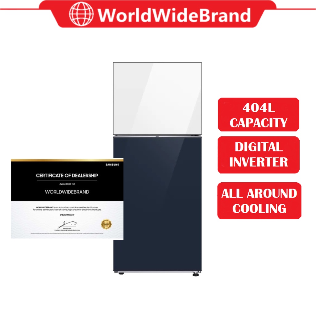 [SAVE 4.0] Samsung 404L BESPOKE Top Mount Freezer Inverter Smart