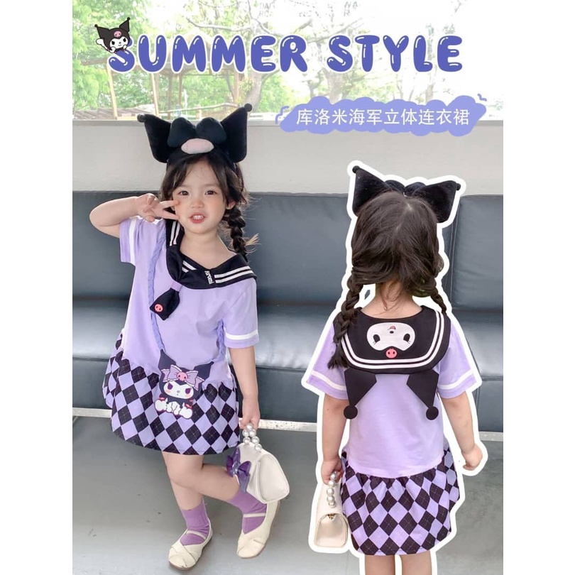 Msia Ready Stock Kid Girl 3D Kuromi Dress 酷洛米女童连衣裙 | Shopee Malaysia