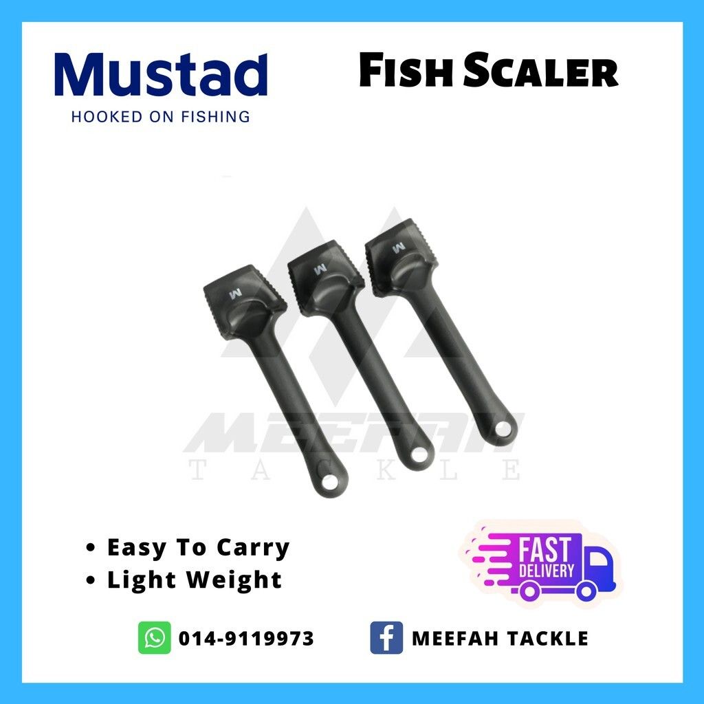 Mustad MTB Fish Scaler / Fish Scale Scrapper Eco / Sagat Ikan (1pc ...