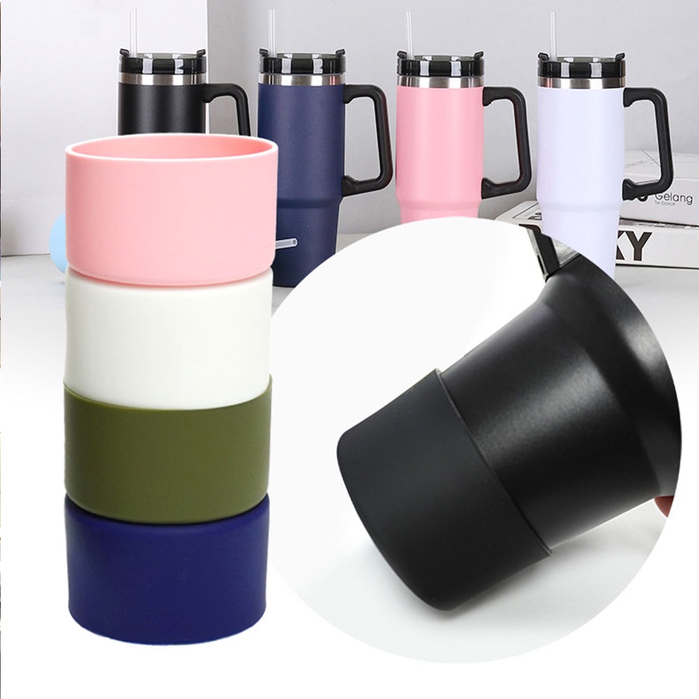1Pcs Silicone Boot for Quencher 40 oz 30 oz Tumbler with Handle & for  IceFlow 20oz 30oz, Protector Water Bottle Bottom Sleeve for Cup Accessories