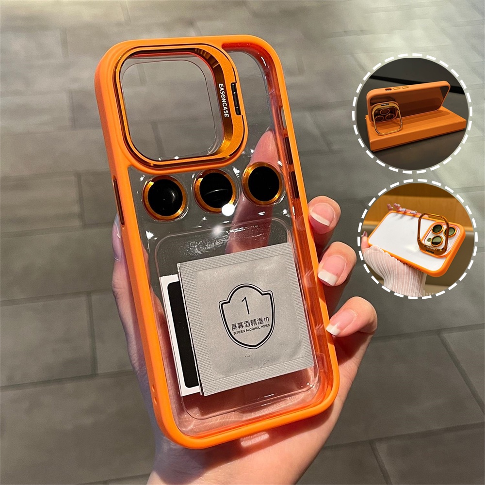 Shopee Orange Case Iphone 12 Pro Max Acrylic Transparent Hard Case