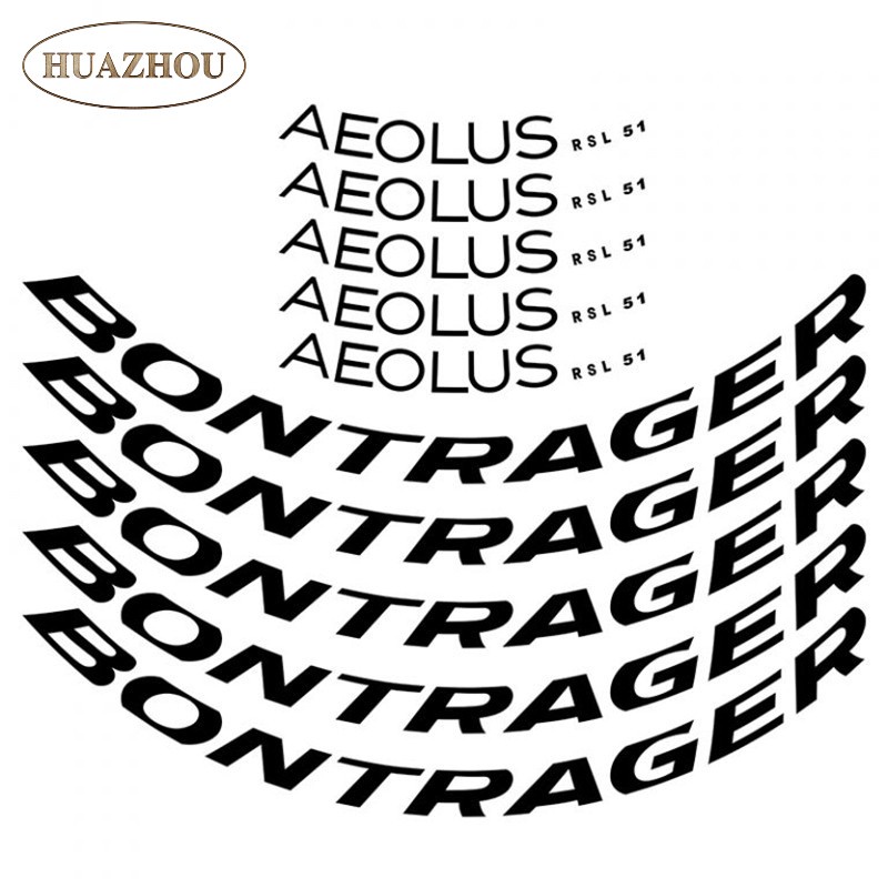 Wheel Sticker for BONTRAGER Aeolus RSL 51 TLR Bike Bicycle Cycling ...