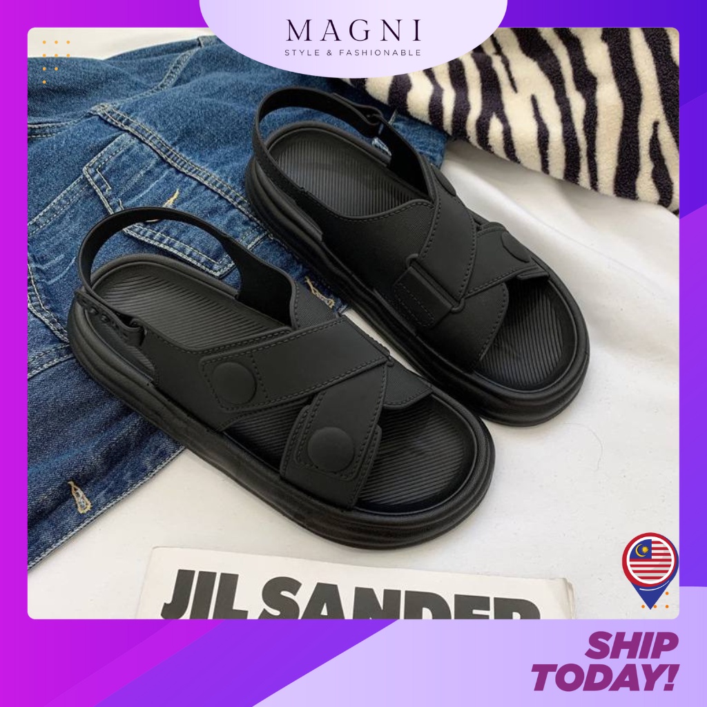 MAGNI Kasut Korea fashion waterproof slippers Women's Sandal | Shopee ...