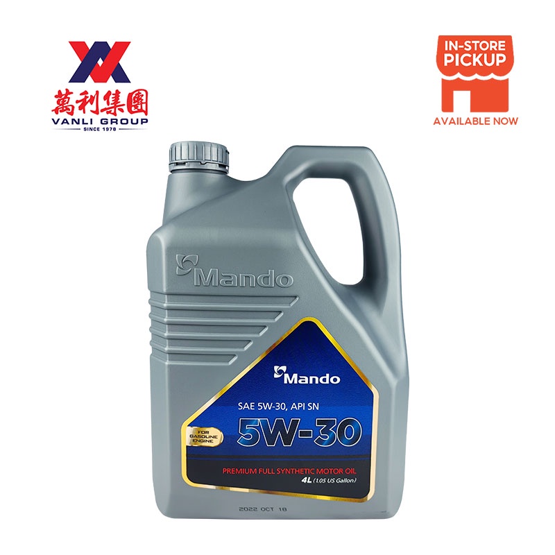Mando 5w30 Fully Synthetic Engine Oil API SN Hyundai Kia Rio / K5 / K3 ...