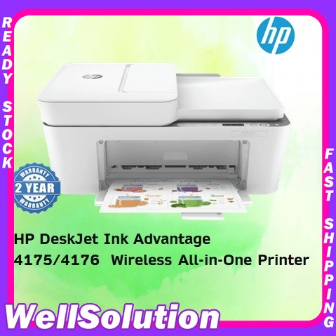 HP DeskJet Ink Advantage 4175 / 4176 Wireless Wifi All-in-One Printer ...